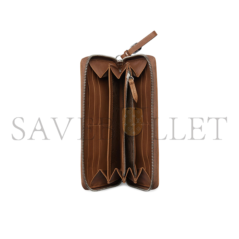 GUCCI GG EMBLEM ZIP AROUND WALLET 819122 02 (19*10*2.5cm)